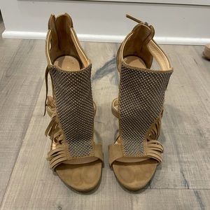 Giuseppe zanotti fringe heel sandal